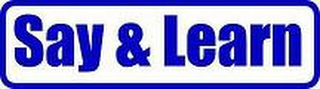 SAY & LEARN logo