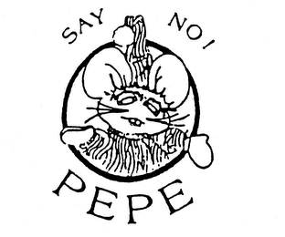 SAY NO, PEPE logo