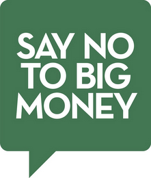 SAY NO TO BIG MONEY logo