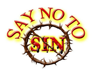 SAY NO TO SIN logo