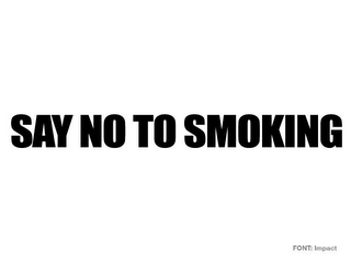 SAY NO TO SMOKING logo