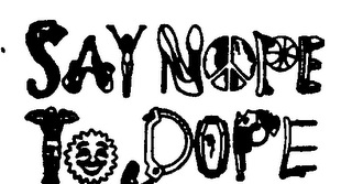 SAY NOPE TO DOPE logo
