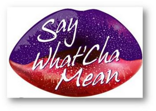 SAY WHAT'CHA MEAN logo