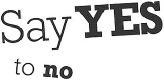 SAY YES TO NO logo