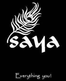 SAYA EVERYTHING YOU! logo