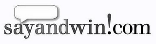 SAYANDWIN!COM logo