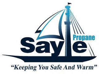 SAYLE PROPANE "KEEPING YOU SAFE AND WARM" logo