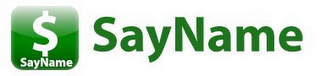 $ SAYNAME SAYNAME logo