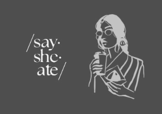 /SAY·SHE·ATE/ logo