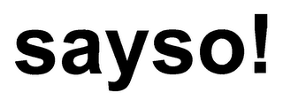 SAYSO! logo