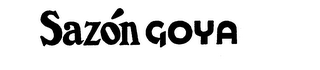 SAZON GOYA logo