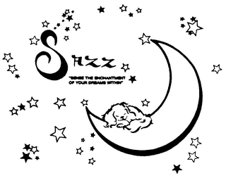 SAZZ "SENSE THE ENCHANTMENT OF YOUR DREAMS WITHIN" logo