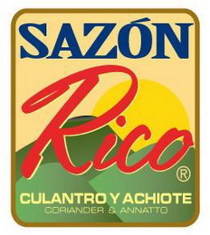 SAZÓN RICO CULANTRO Y ACHIOTE CORIANDER & ANNATTO logo