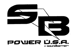 SB POWER U.S.A. BY SOUNDBARRIER logo