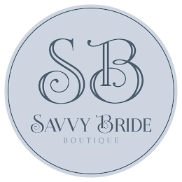 SB SAVVY BRIDE BOUTIQUE logo