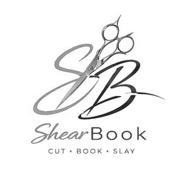 SB SHEARBOOK CUT · BOOK · SLAY logo