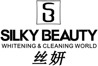 SB SILKY BEAUTY WHITENING & CLEANING WORLD logo