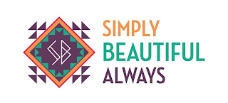 SB SIMPLY BEAUTIFUL ALWAYS logo