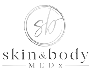 SB SKIN & BODY MEDX logo