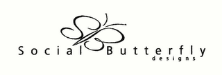 SB SOCIAL BUTTERFLY DESIGNS logo