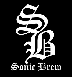 SB SONIC BREW logo