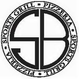 SB · SPORTS GRILL · PIZZERIA · SPORTS GRILL · PIZZERIA logo