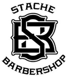 SB STACHE BARBERSHOP logo