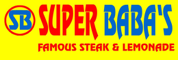 SB SUPER BABA'S FAMOUS STEAK & LEMONADE logo