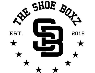 SB THE SHOE BOXZ EST. 2019 logo