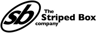 SB THE STRIPED BOX COMPANY logo