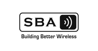 SBA BUILDING BETTER WIRELESS logo