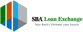 SBA LOAN EXCHANGE YOUR BANK'S ULTIMATE LOAN SOURCE logo