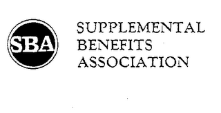 SBA SUPPLEMENTAL BENEFITS ASSOCIATION logo