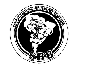 SBB SOUTHERN BLUEBERRIES logo