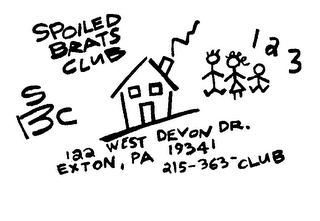 SBC 123 SPOILED BRATS CLUB logo