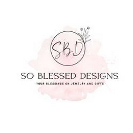 SBD SO BLESSED DESIGNS YOUR BLESSINGS ON JEWELRY AND GIFTS logo