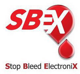 SBEX STOP BLEED ELECTRONIX logo