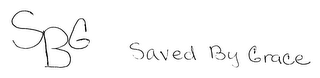 SBG SAVED BY GRACE logo