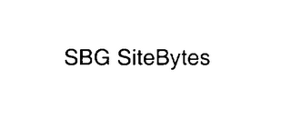 SBG SITEBYTES logo