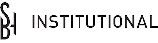 SBH | INSTITUTIONAL logo