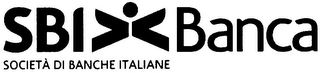 SBI BANCA SOCIETÀ DI BANCHE ITALIANE logo