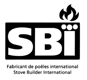 SBI FABRICANT DE POELES INTERNATIONAL STOVE BUILDER INTERNATIONAL logo