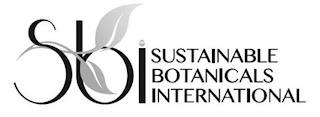 SBI SUSTAINABLE BOTANICALS INTERNATIONAL logo