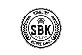 SBK STANDING BEFORE KINGS logo