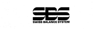 SBS SWISS BALANCE SYSTEM logo