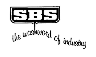 SBS THE WASHWORD OF INDUSTRY logo