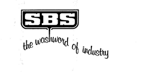 SBS THE WASHWORD OF INDUSTRY logo