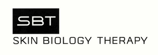 SBT SKIN BIOLOGY THERAPY logo