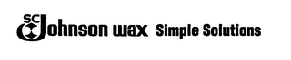 SC JOHNSON WAX SIMPLE SOLUTIONS logo