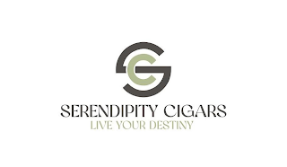 SC SERENDIPITY CIGARS LIVE YOUR DESTINY logo